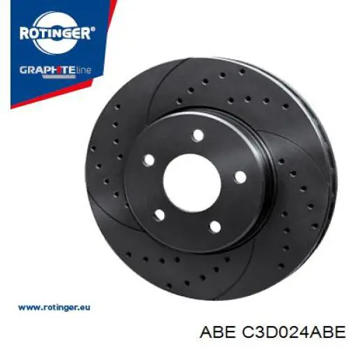 Диск переднього гальма ABE C3D024ABEP ціна, від 56.66 USD