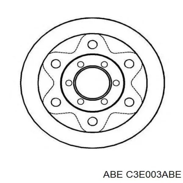 C3E003ABE ABE Гальмо дискове переднє