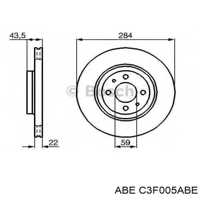 Гальмівні диски передні C3F005ABE ABE