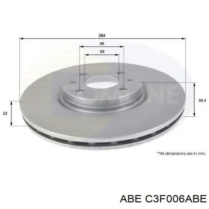 Гальмівні диски передні C3F006ABE ABE