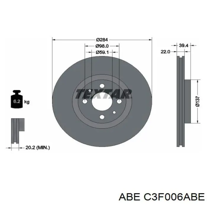 Купити C3F006ABE ABE Ротор гальмівний