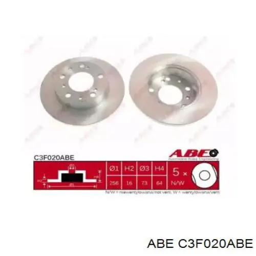Купити C3F020ABE ABE Ротор гальмівний