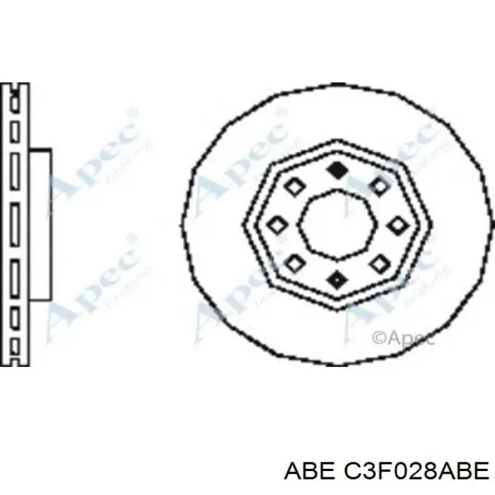 C3F028ABE ABE Гальмо дискове переднє