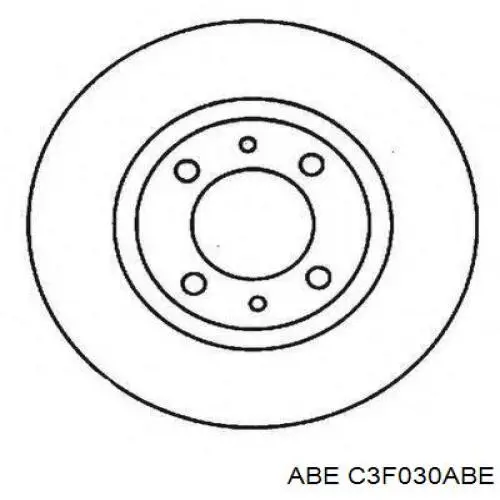 Диск переднього гальма ABE C3F030ABE ціна, від 15.99 USD