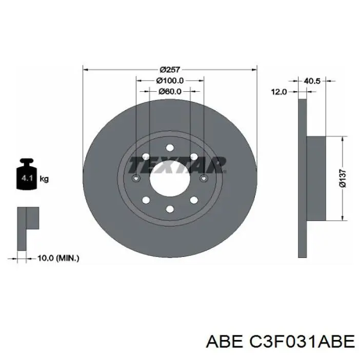 Купити C3F031ABE ABE Ротор гальмівний
