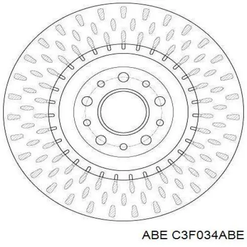 Гальмівні диски передні C3F034ABE ABE