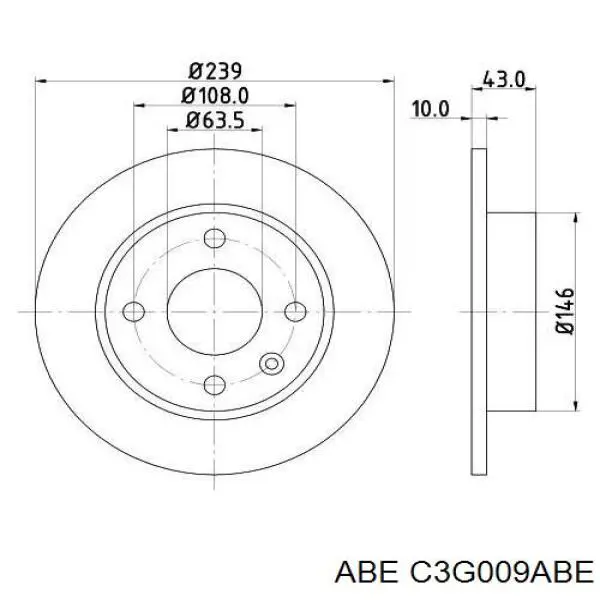 Гальмівні диски передні C3G009ABE ABE