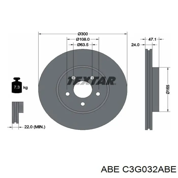 Купити C3G032ABE ABE Ротор гальмівний