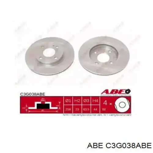 Купити C3G038ABE ABE Ротор гальмівний