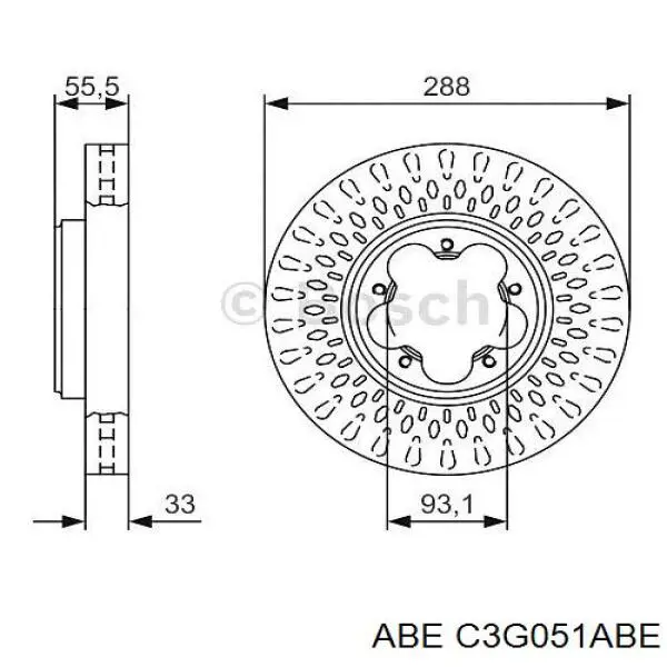 Гальмівні диски передні C3G051ABE ABE
