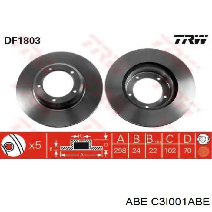 Купити C3I001ABE ABE Ротор гальмівний