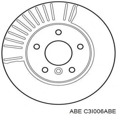 Диск гальмівний передній ABE C3I006ABE