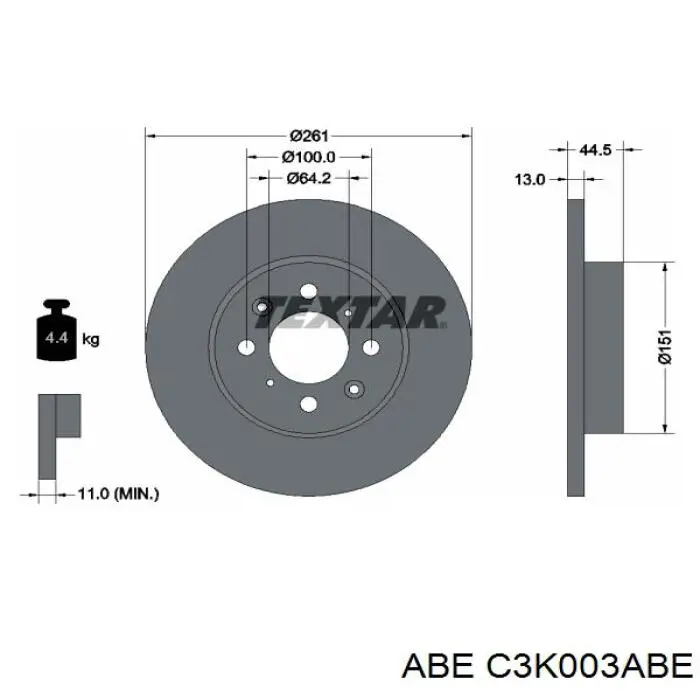Купити C3K003ABE ABE Ротор гальмівний