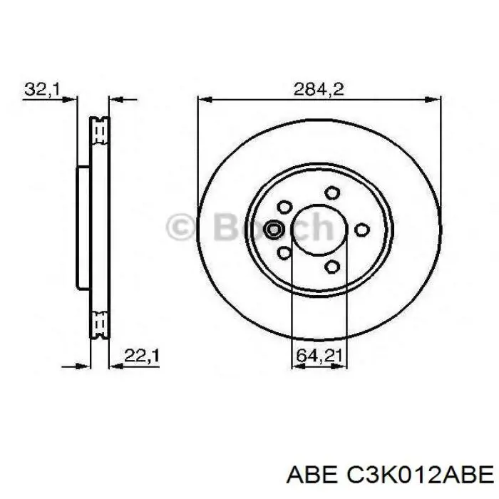 Купити C3K012ABE ABE Ротор гальмівний