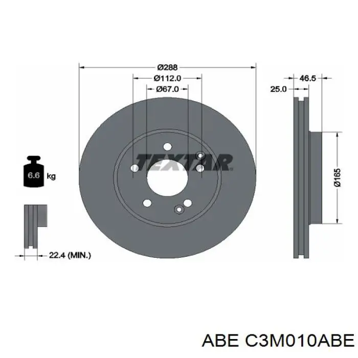 Гальмівні диски передні C3M010ABE ABE