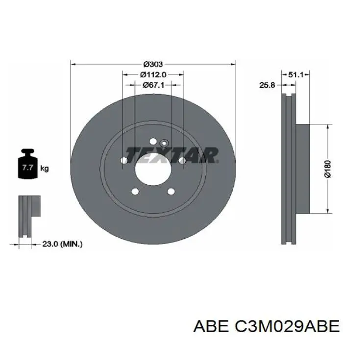 Купити C3M029ABE ABE Ротор гальмівний