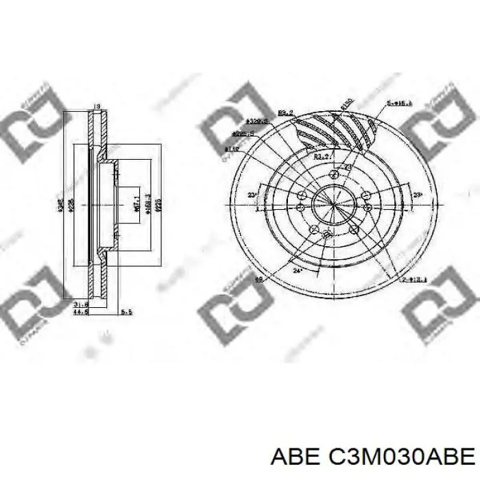 Гальмівні диски передні C3M030ABE ABE