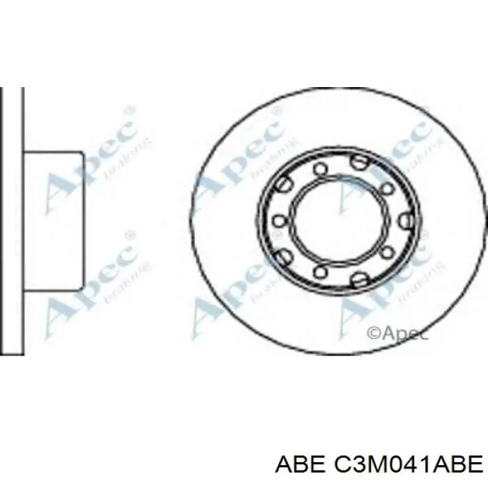 Диск гальмівний передній ABE C3M041ABE