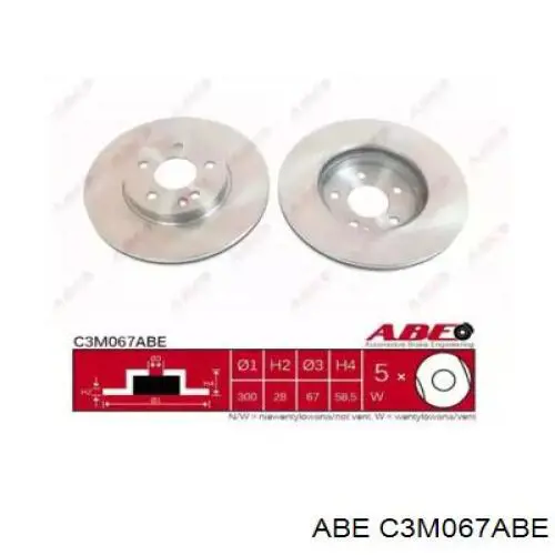 C3M067ABE ABE Гальмо дискове переднє