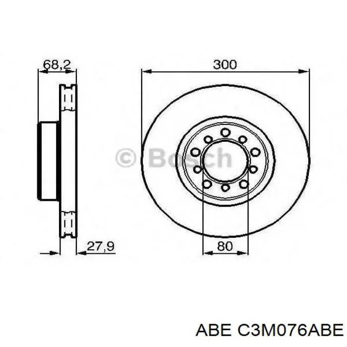 Гальмівні диски передні C3M076ABE ABE