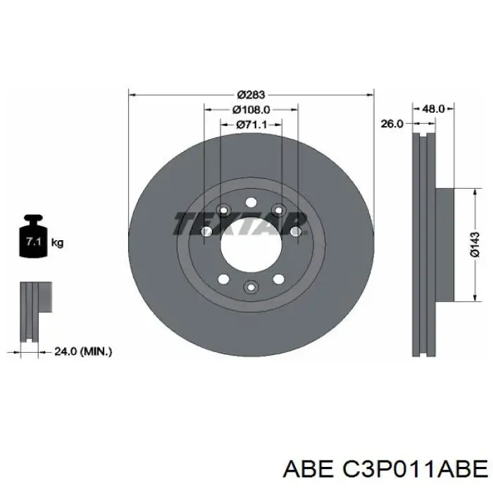 Купити C3P011ABE ABE Ротор гальмівний