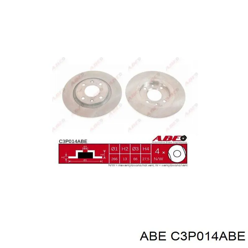 Купити C3P014ABE ABE Ротор гальмівний