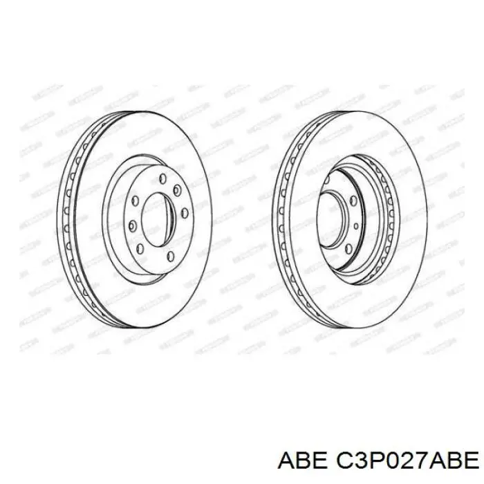 Диск гальмівний передній ABE C3P027ABE