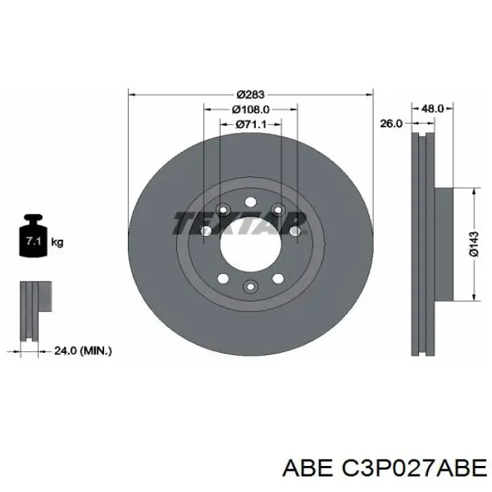 Купити C3P027ABE ABE Ротор гальмівний