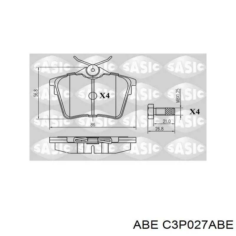 Диск переднього гальма ABE C3P027ABE ціна, від 33.70 USD