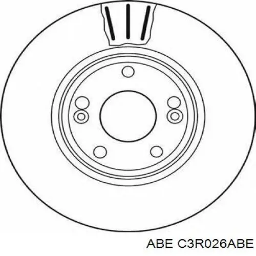 Гальмівні диски передні C3R026ABE ABE