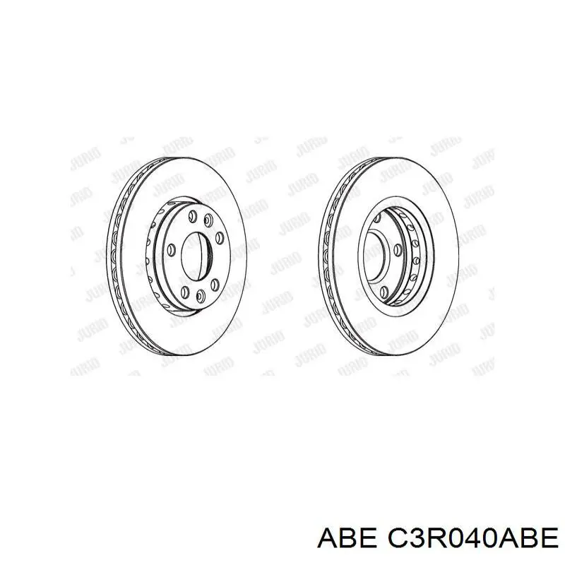 Диск гальмівний передній ABE C3R040ABE