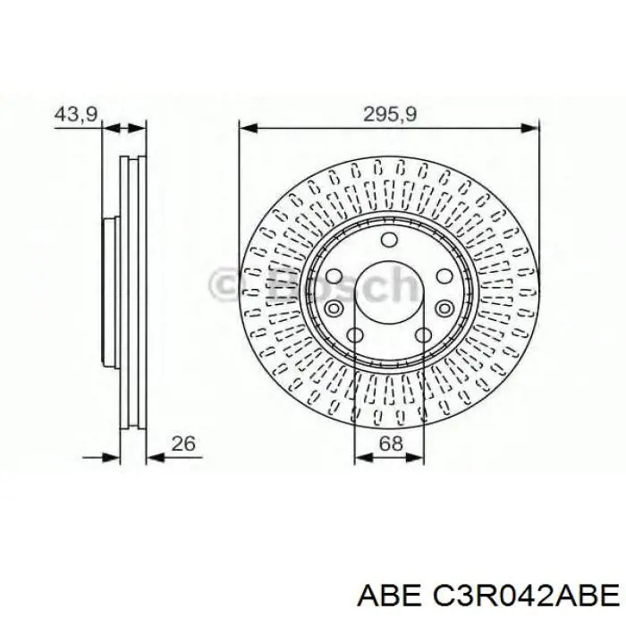Купити C3R042ABE ABE Ротор гальмівний