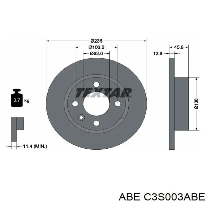 Купити C3S003ABE ABE Ротор гальмівний