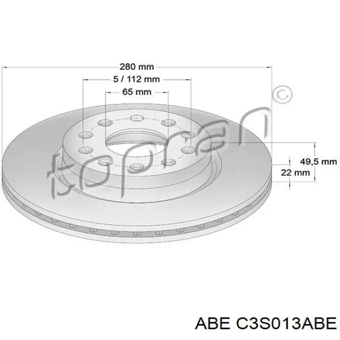 Купити C3S013ABE ABE Ротор гальмівний