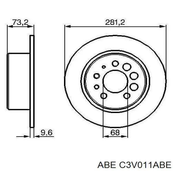 Купити C3V011ABE ABE Ротор гальмівний