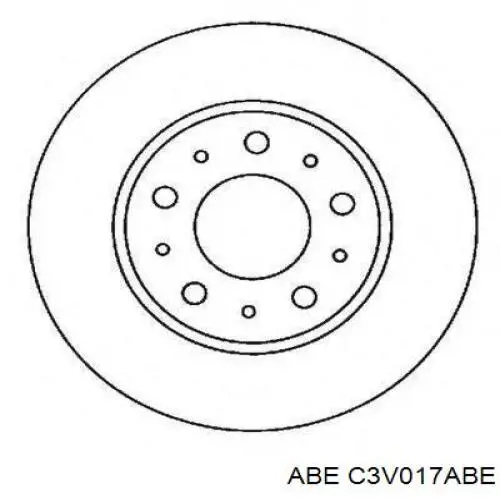 Диск гальмівний передній ABE C3V017ABE