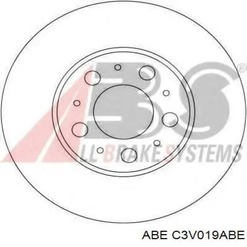 Диск переднього гальма ABE C3V019ABE ціна, від 37.80 USD