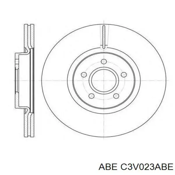 Диск переднього гальма ABE C3V023ABE ціна, від 38.11 USD