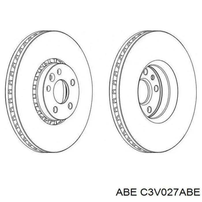 Гальмівні диски передні C3V027ABE ABE