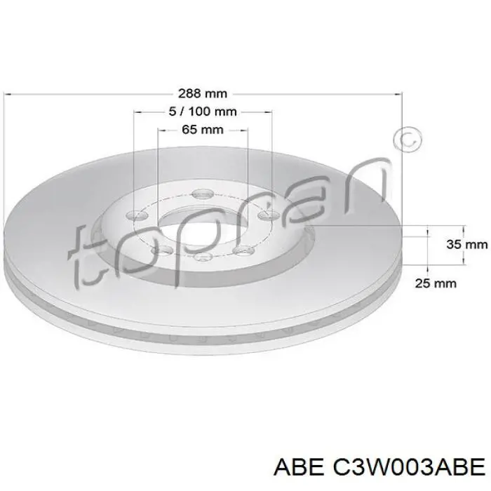 Купити C3W003ABE ABE Ротор гальмівний
