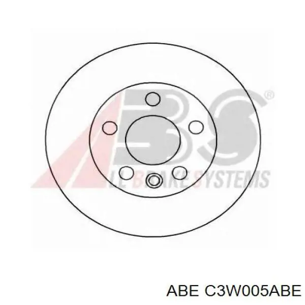 Диск гальмівний передній ABE C3W005ABE