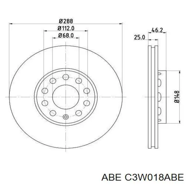 Купити C3W018ABE ABE Ротор гальмівний