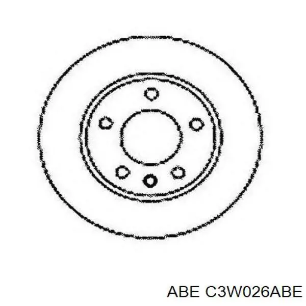 Диск гальмівний передній ABE C3W026ABE