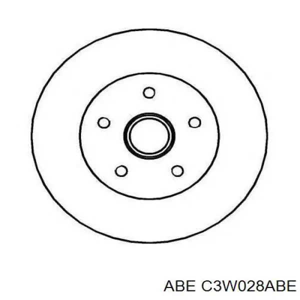 C3W028ABE ABE диск гальмівний передній