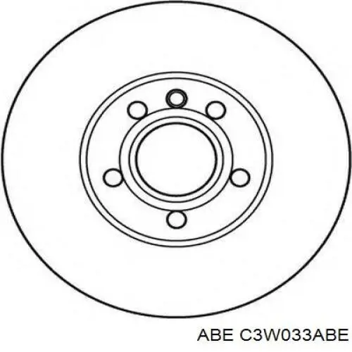 Диск переднього гальма ABE C3W033ABE ціна, від 45.21 USD