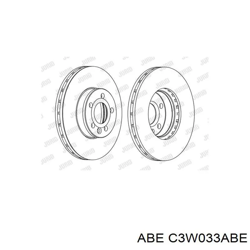 Диск гальмівний передній ABE C3W033ABE