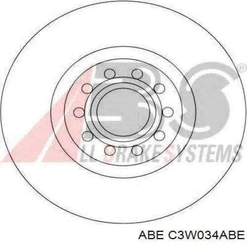 Диск переднього гальма ABE C3W034ABE ціна, від 38.52 USD