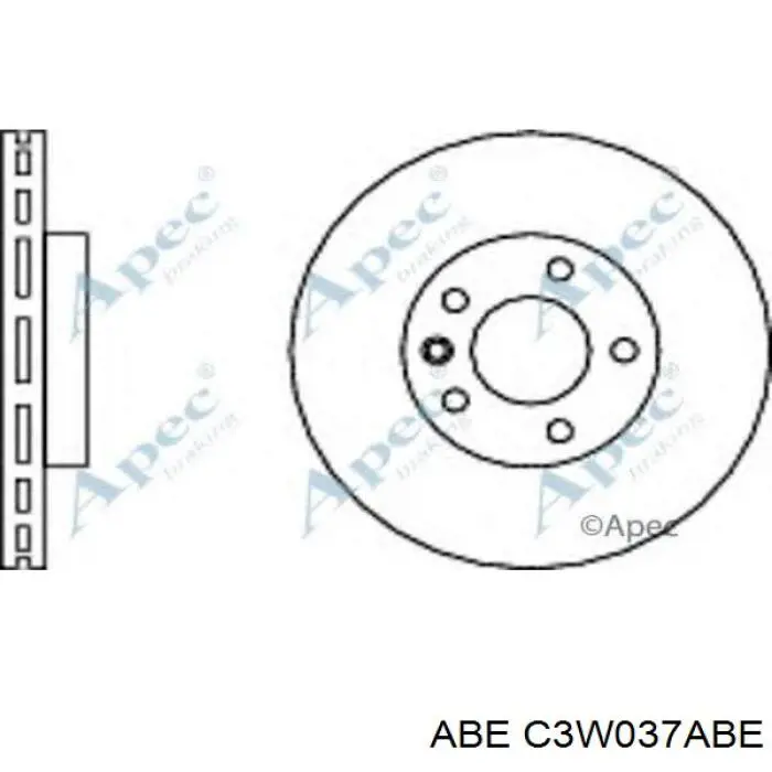 C3W037ABE ABE Гальмо дискове переднє