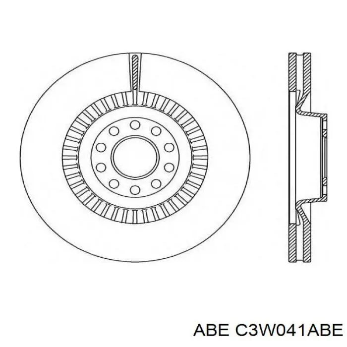 C3W041ABE ABE Гальмо дискове переднє