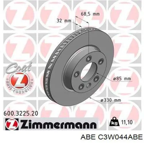 Купити C3W044ABE ABE Ротор гальмівний